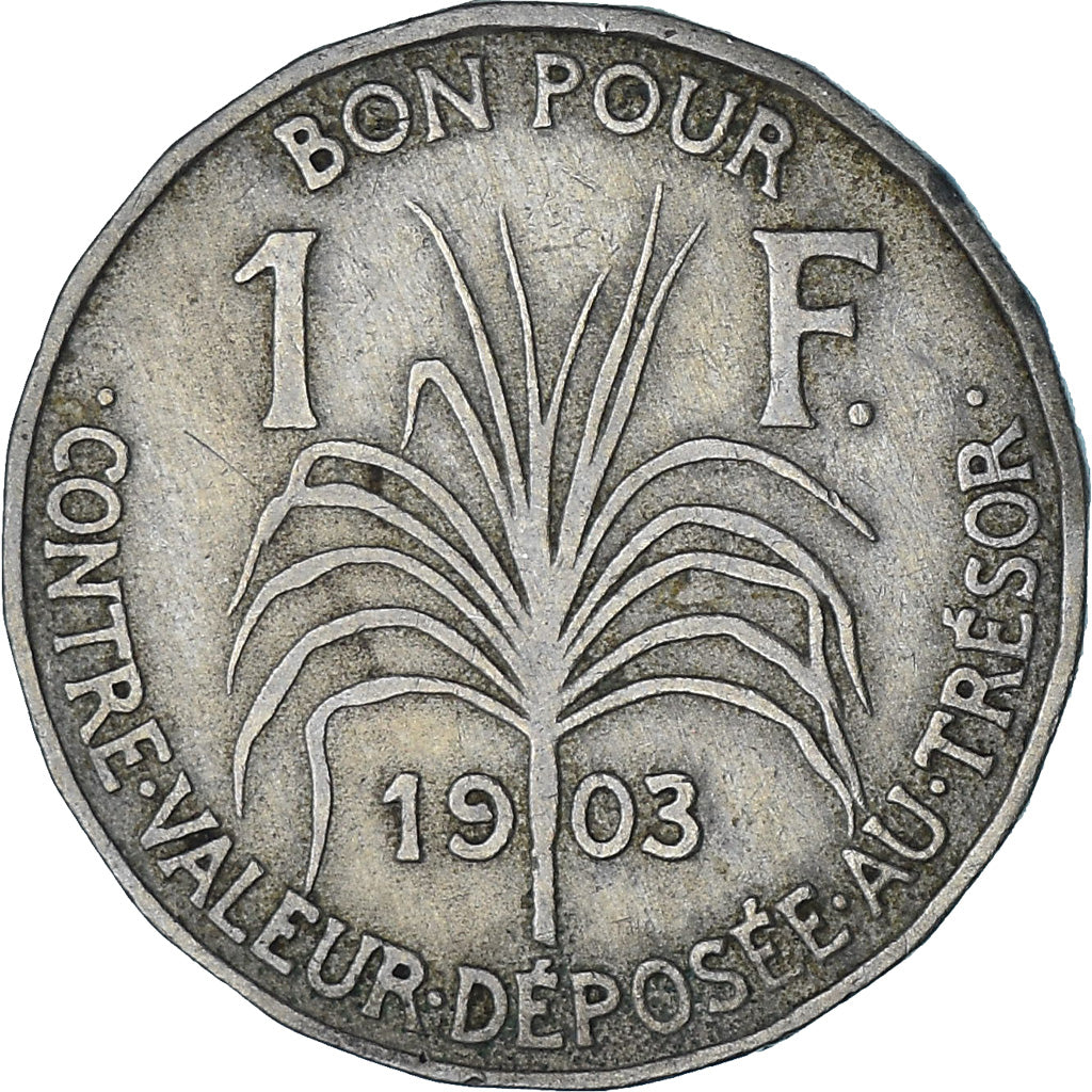 Moneta, Guadalupe, Franc, 1903, BB, Rame-nichel, KM:46