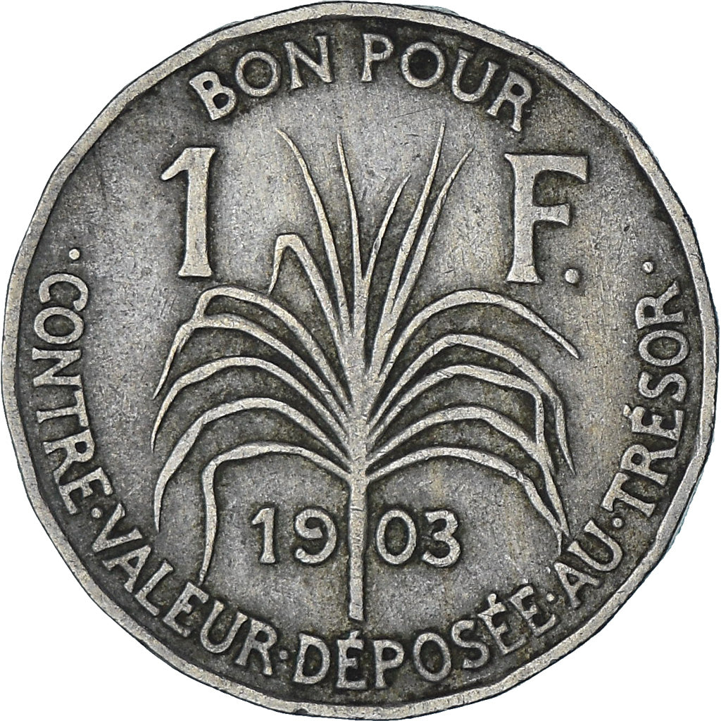 Monnaie, Guadeloupe, Franc, 1903, TTB, Cupro-nickel, KM:46