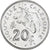 Moeda, Nova Caledónia, 20 Francs, 1972, Paris, AU(55-58), Níquel, KM:12