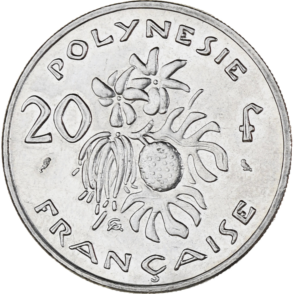 Moneta, Polinesia francese, 20 Francs, 1972, Paris, SPL-, Nichel, KM:9