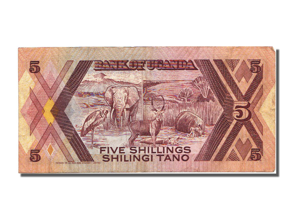 Billet, Uganda, 5 Shillings, 1987, SUP