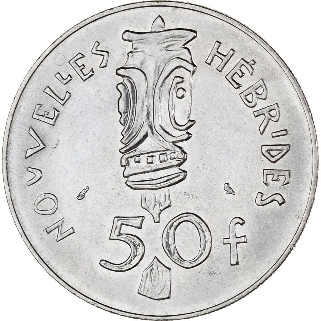 Münze, New Hebrides, 50 Francs, 1972, SS+, Nickel