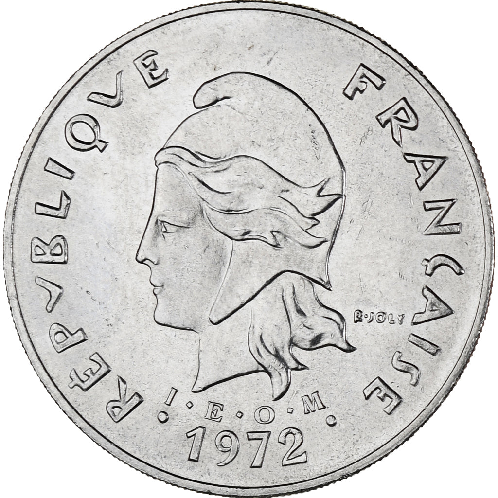 Moneta, Nuove Ebridi, 50 Francs, 1972, SPL-, Nichel