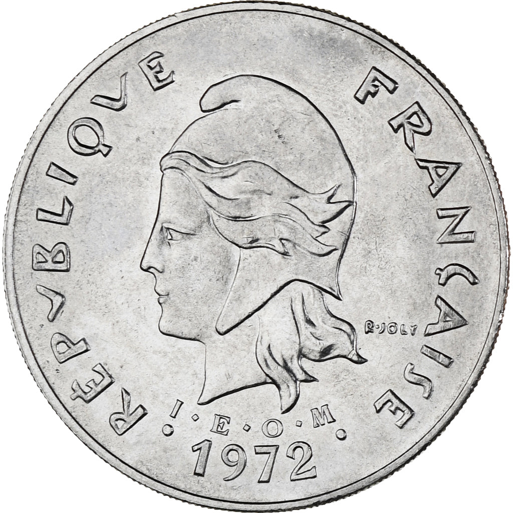 Moneta, Nuove Ebridi, 50 Francs, 1972, SPL-, Nichel