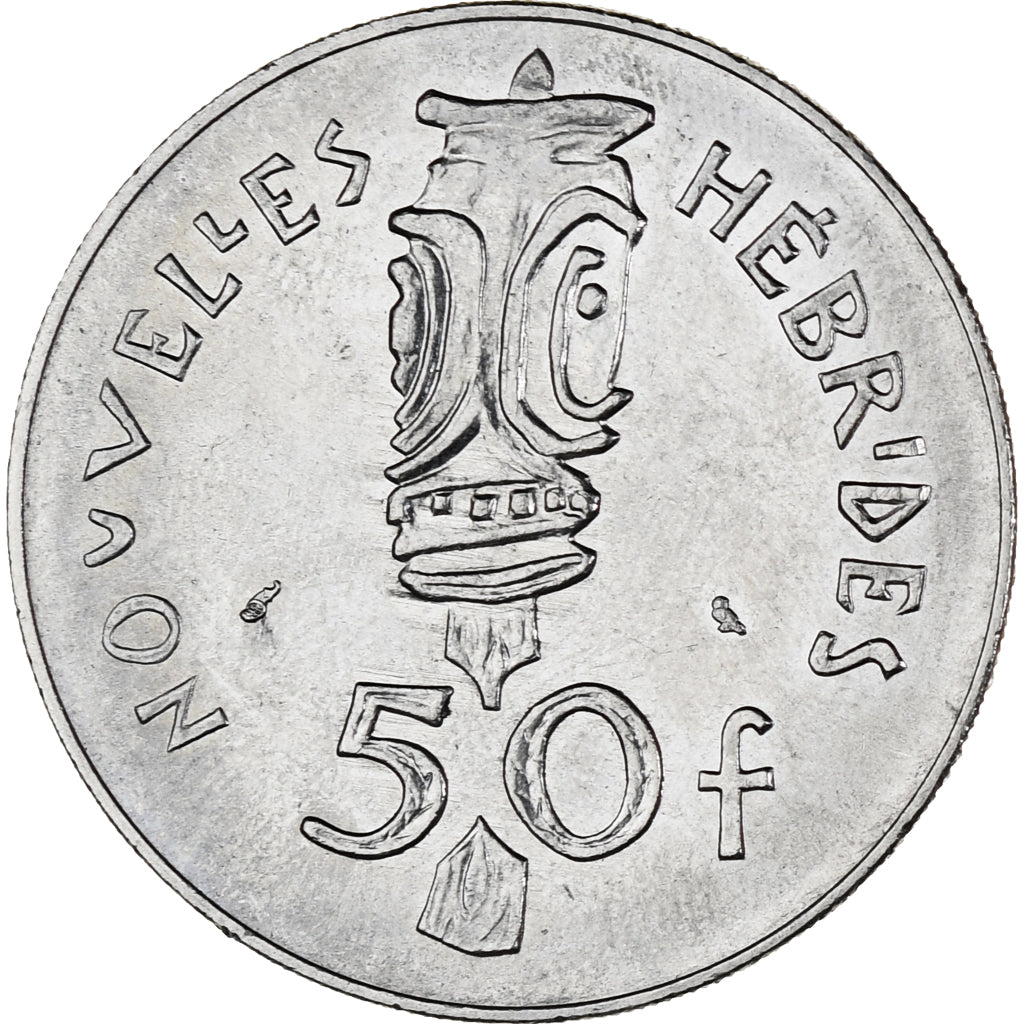 Moneta, Nuove Ebridi, 50 Francs, 1972, SPL-, Nichel