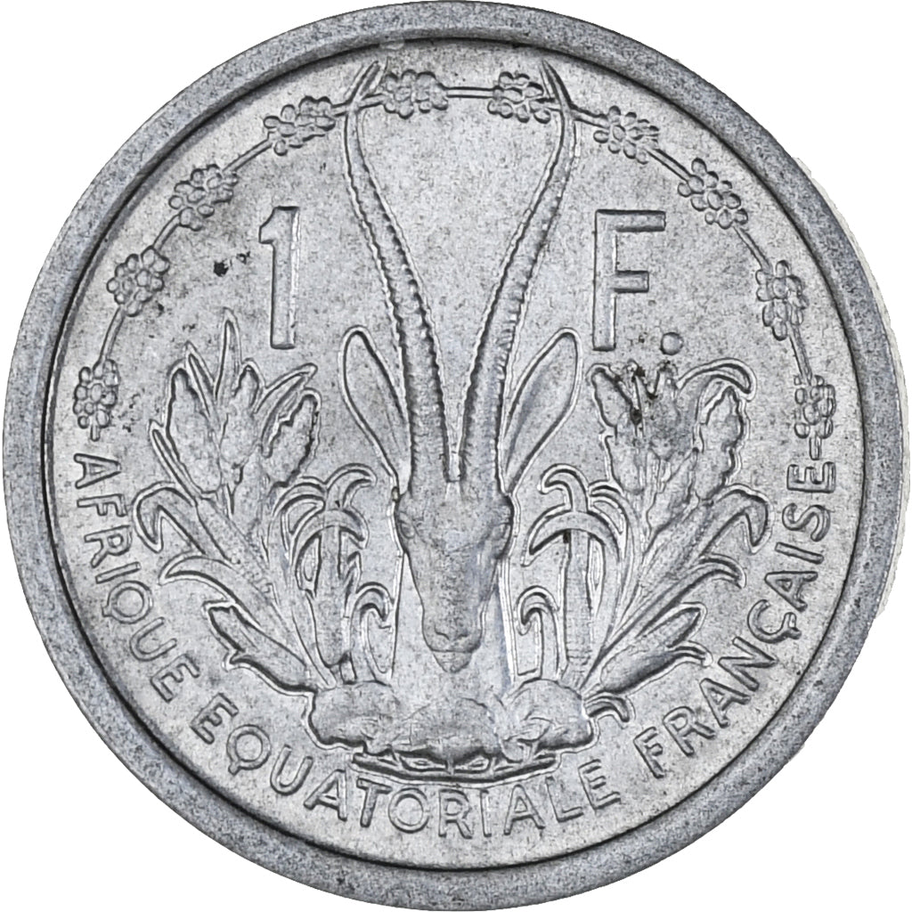 Coin, French Equatorial Africa, Franc, 1948, Paris, AU(55-58), Aluminum, KM:6