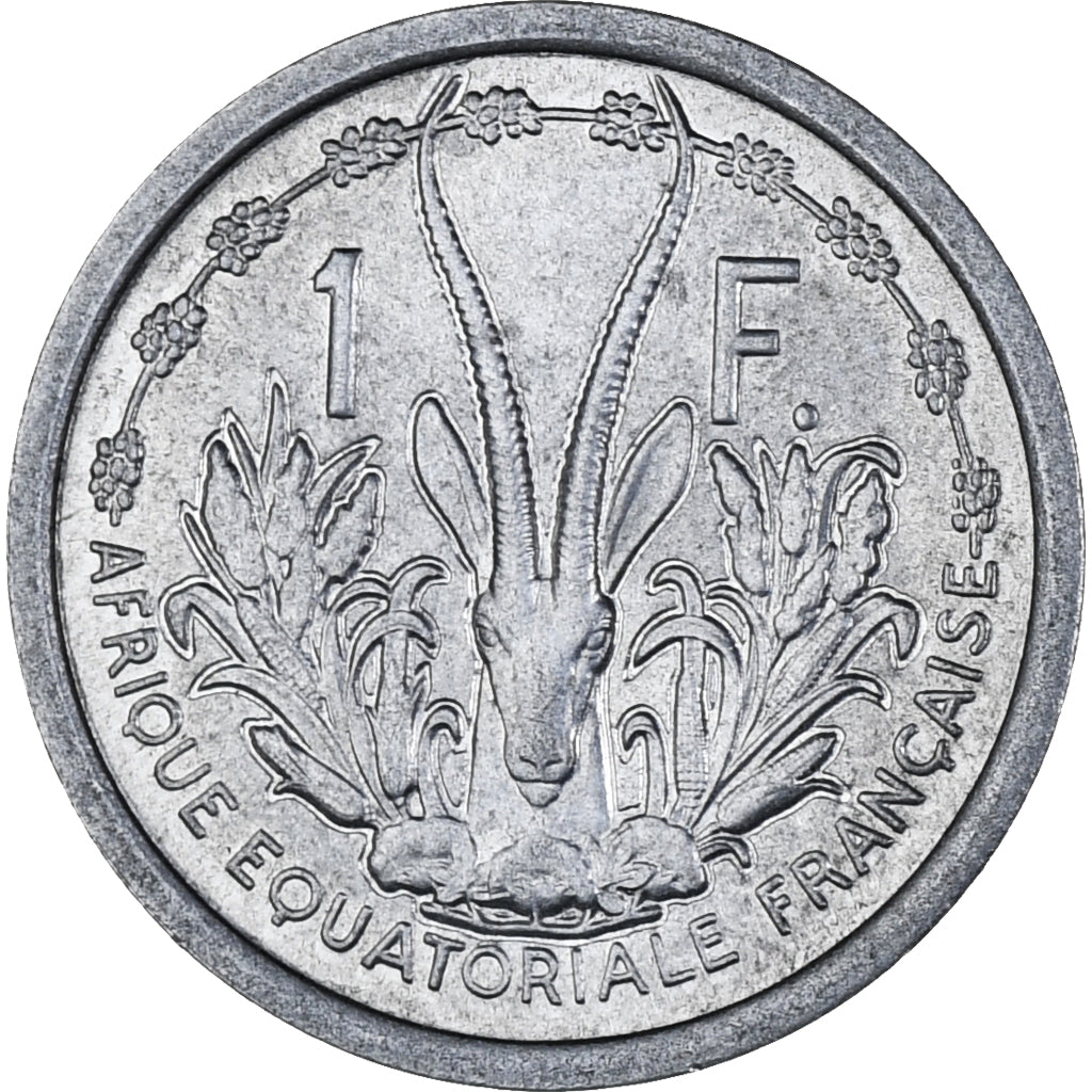 Moneta, Francuska Afryka Równikowa, Franc, 1948, Paris, AU(55-58), Aluminium