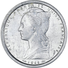 Monnaie, Saint-Pierre-et-Miquelon, 2 Francs, 1948, Paris, TTB, Aluminium, KM:2