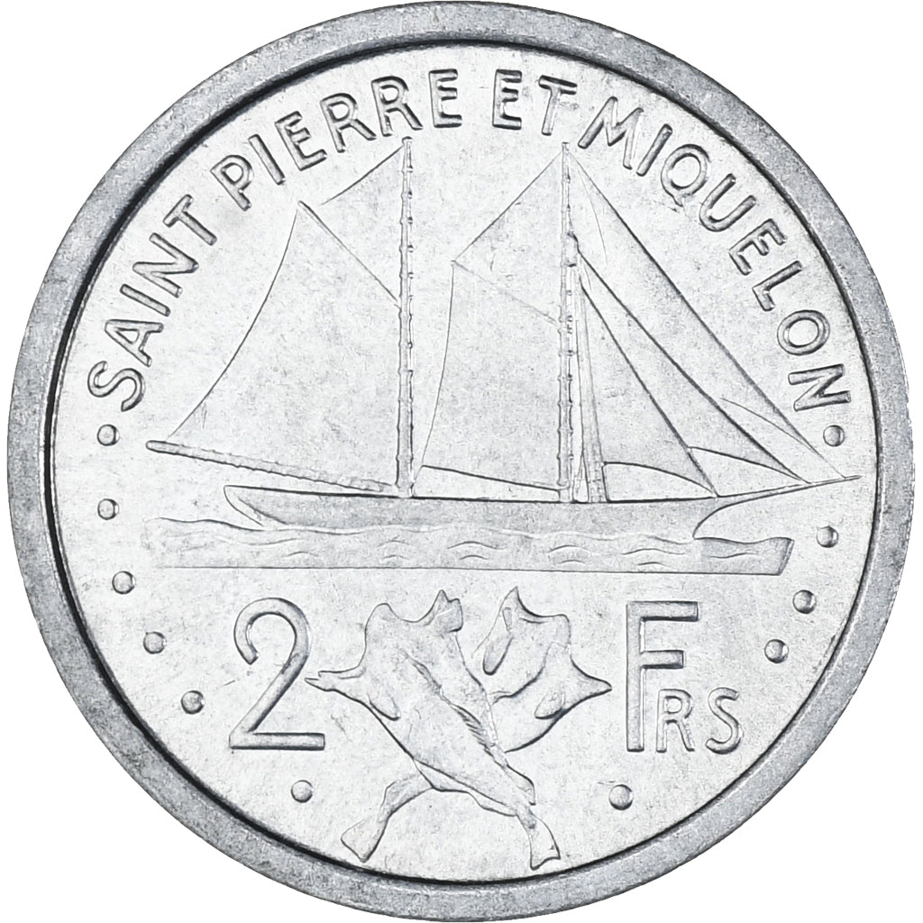 Monnaie, Saint-Pierre-et-Miquelon, 2 Francs, 1948, Paris, TTB, Aluminium, KM:2