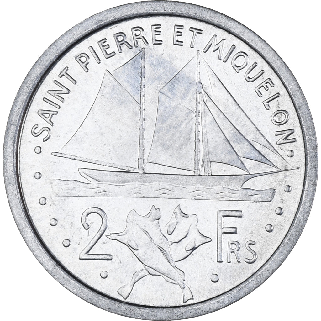 Münze, SAINT PIERRE & MIQUELON, 2 Francs, 1948, Paris, SS, Aluminium, KM:2