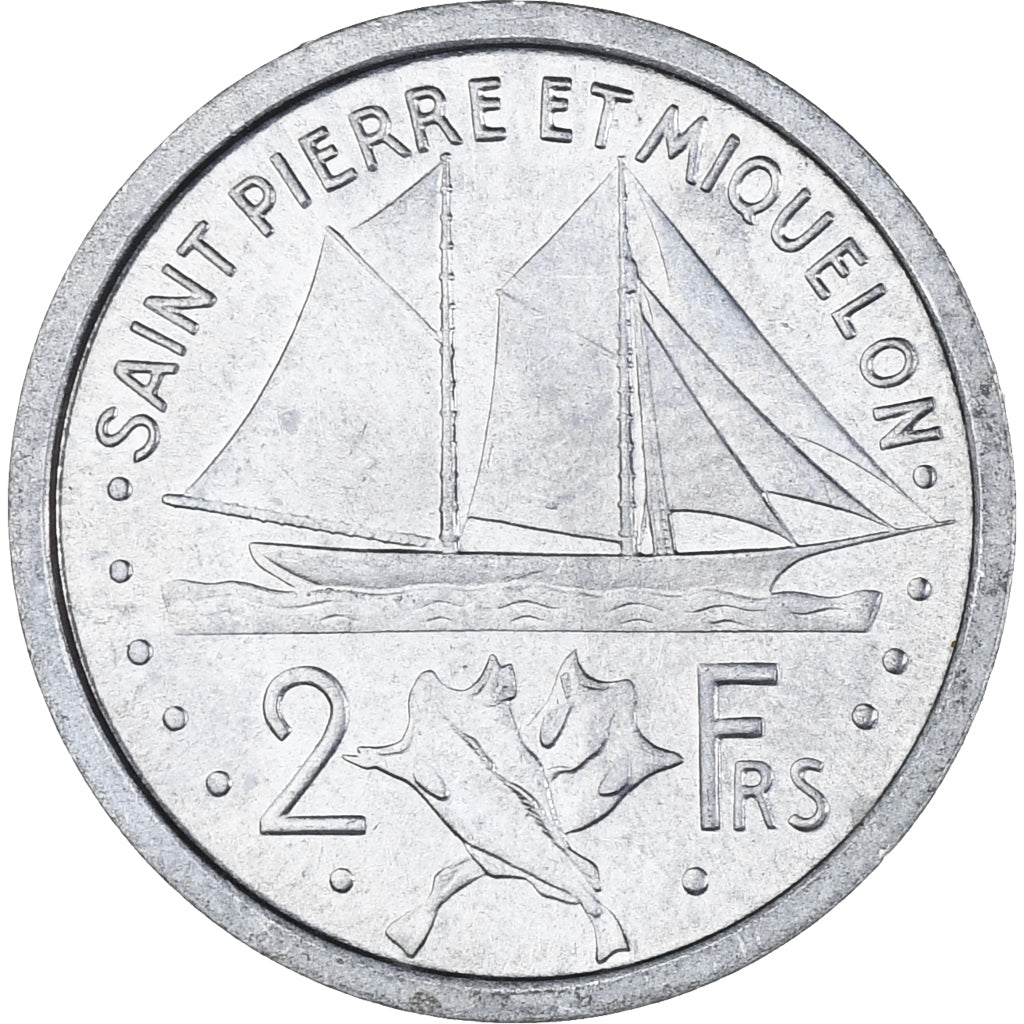 Coin, SAINT PIERRE & MIQUELON, 2 Francs, 1948, Paris, EF(40-45), Aluminum, KM:2