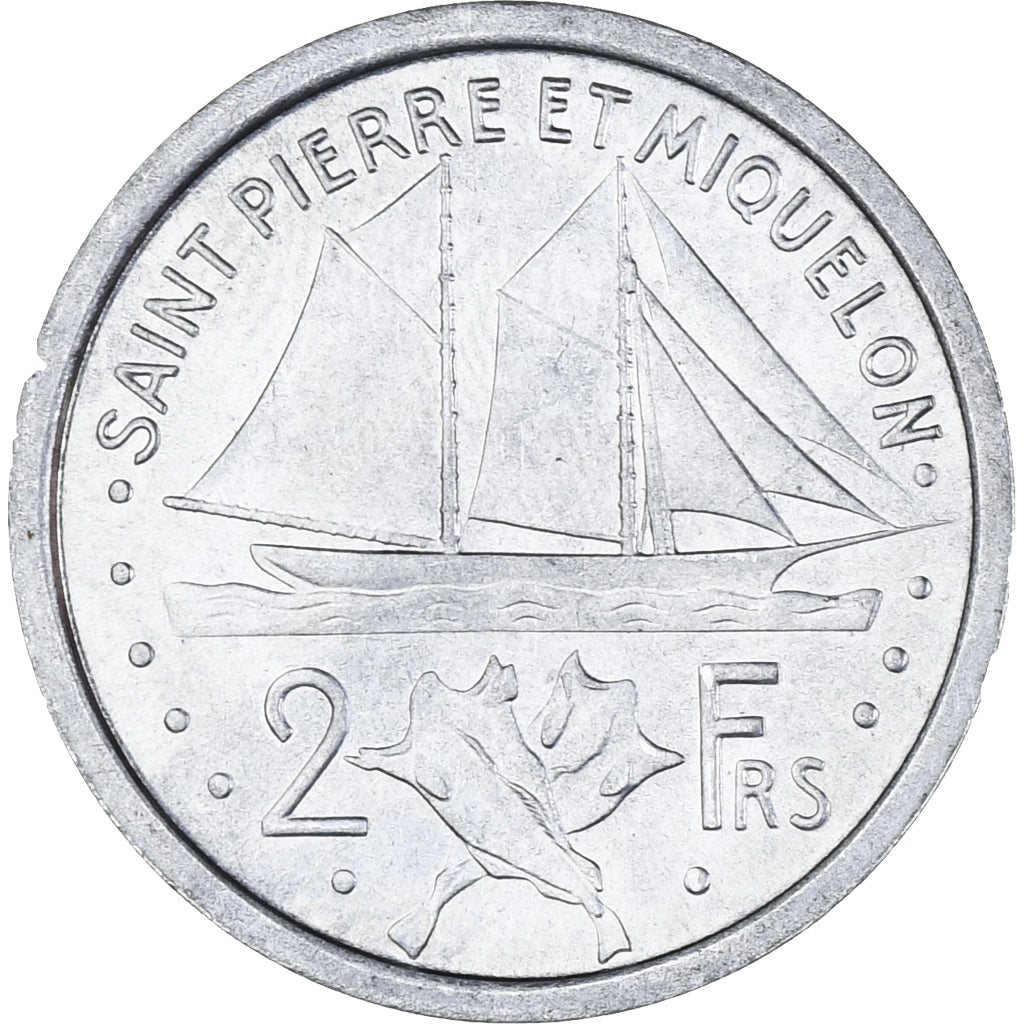 Monnaie, Saint-Pierre-et-Miquelon, 2 Francs, 1948, Paris, SUP, Aluminium, KM:2