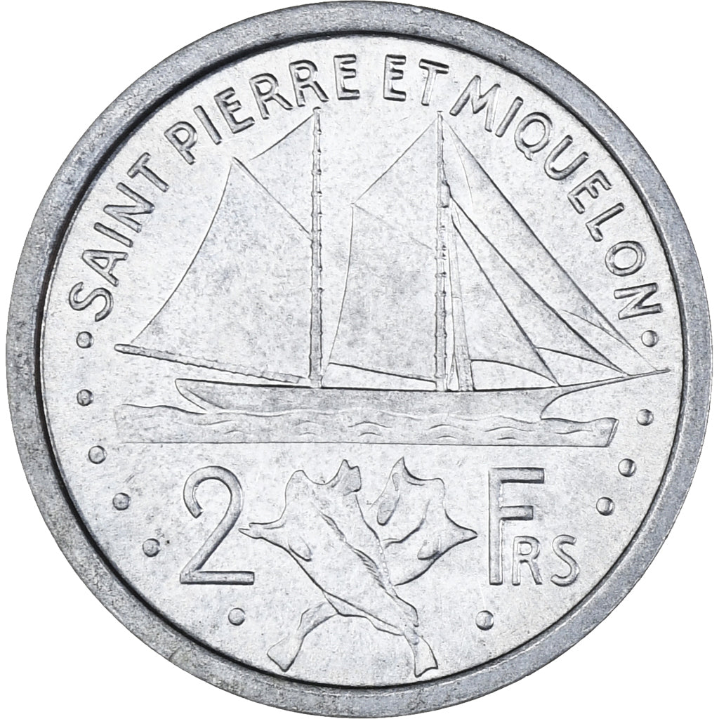 Münze, SAINT PIERRE & MIQUELON, 2 Francs, 1948, Paris, VZ, Aluminium, KM:2