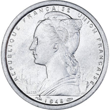 Monnaie, Saint-Pierre-et-Miquelon, 2 Francs, 1948, Paris, SUP, Aluminium, KM:2