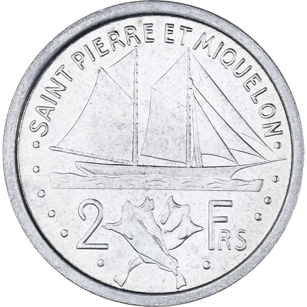 Monnaie, Saint-Pierre-et-Miquelon, 2 Francs, 1948, Paris, SUP, Aluminium, KM:2