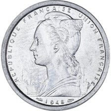 Munten, SAINT PIERRE & MIQUELON, 2 Francs, 1948, Paris, PR, Aluminium, KM:2