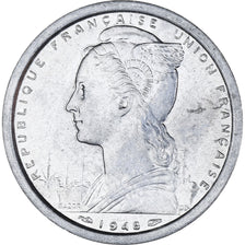 Monnaie, Saint-Pierre-et-Miquelon, 2 Francs, 1948, Paris, SUP, Aluminium, KM:2