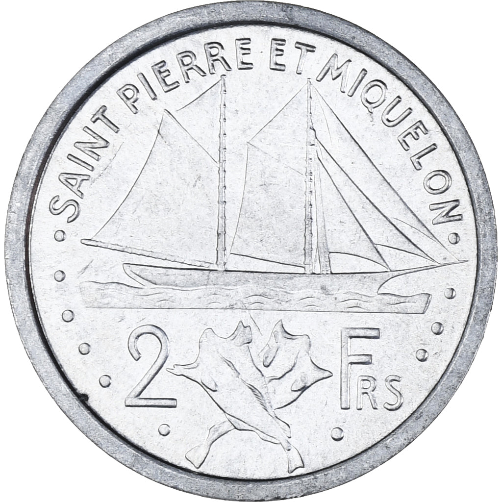 Monnaie, Saint-Pierre-et-Miquelon, 2 Francs, 1948, Paris, SUP, Aluminium, KM:2