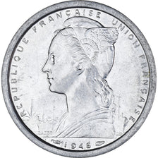 Monnaie, Saint-Pierre-et-Miquelon, 2 Francs, 1948, Paris, SUP, Aluminium, KM:2