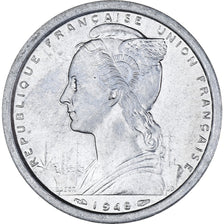 Monnaie, Saint-Pierre-et-Miquelon, 2 Francs, 1948, Paris, SUP, Aluminium, KM:2