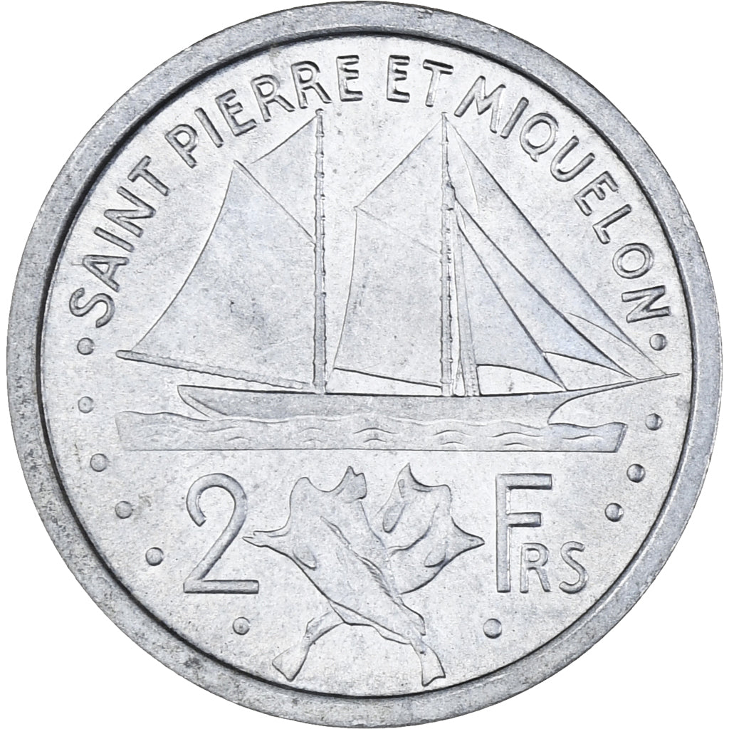 Monnaie, Saint-Pierre-et-Miquelon, 2 Francs, 1948, Paris, SUP, Aluminium, KM:2