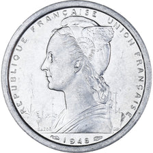 Munten, SAINT PIERRE & MIQUELON, 2 Francs, 1948, Paris, PR, Aluminium, KM:2