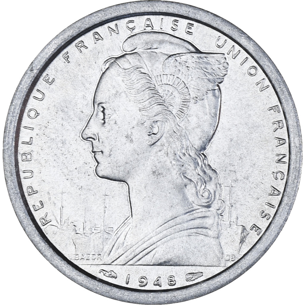 Moneta, SAINT PIERRE & MIQUELON, 2 Francs, 1948, Paris, SPL-, Alluminio, KM:2