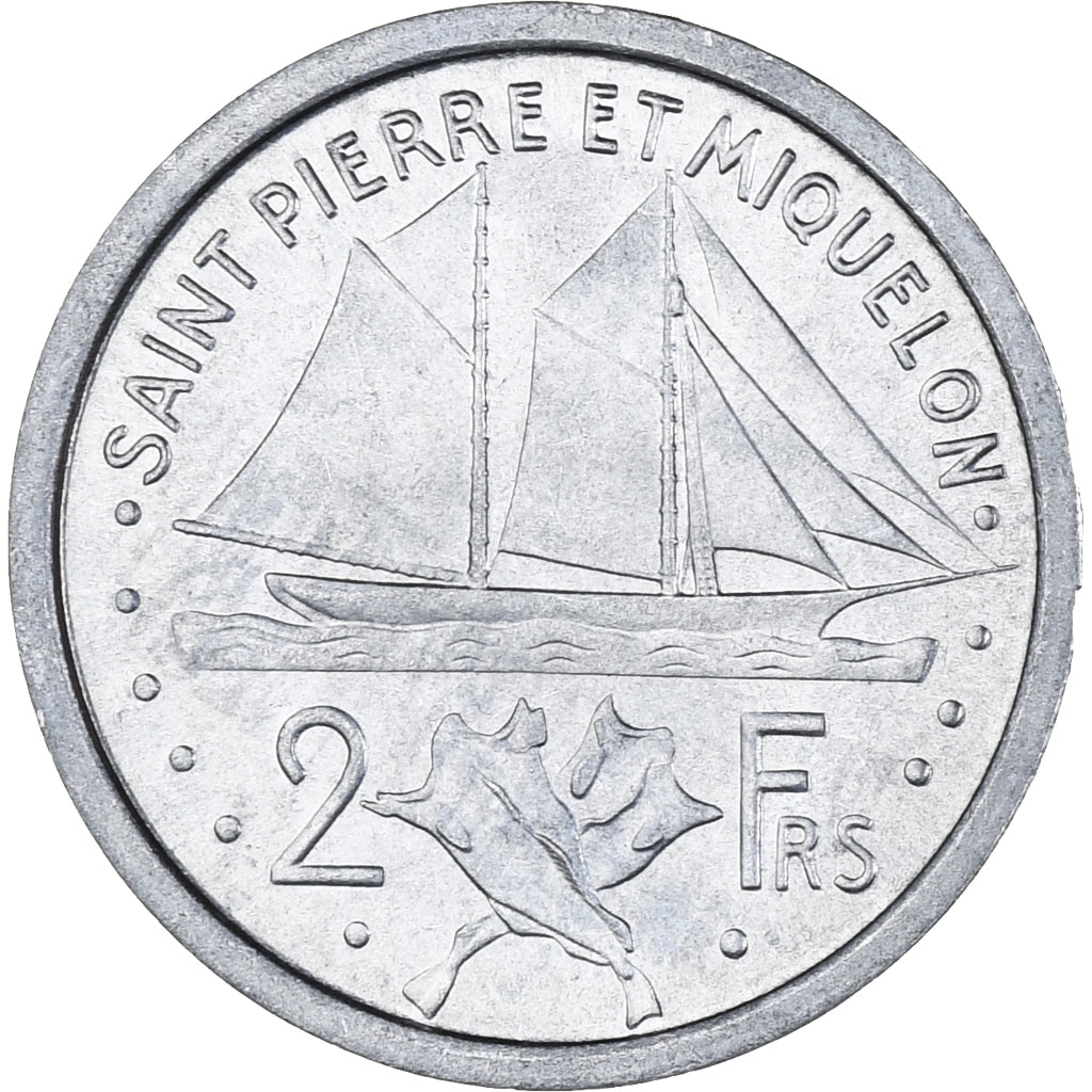 Moneta, SAINT PIERRE & MIQUELON, 2 Francs, 1948, Paris, SPL-, Alluminio, KM:2