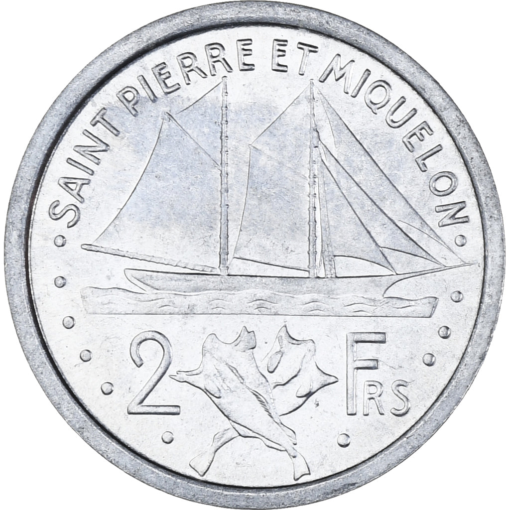 Moneta, SAINT PIERRE & MIQUELON, 2 Francs, 1948, Paris, SPL-, Alluminio, KM:2