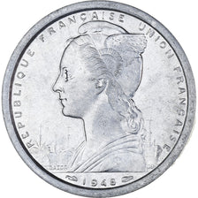 Moneta, SAINT PIERRE & MIQUELON, 2 Francs, 1948, Paris, SPL-, Alluminio, KM:2