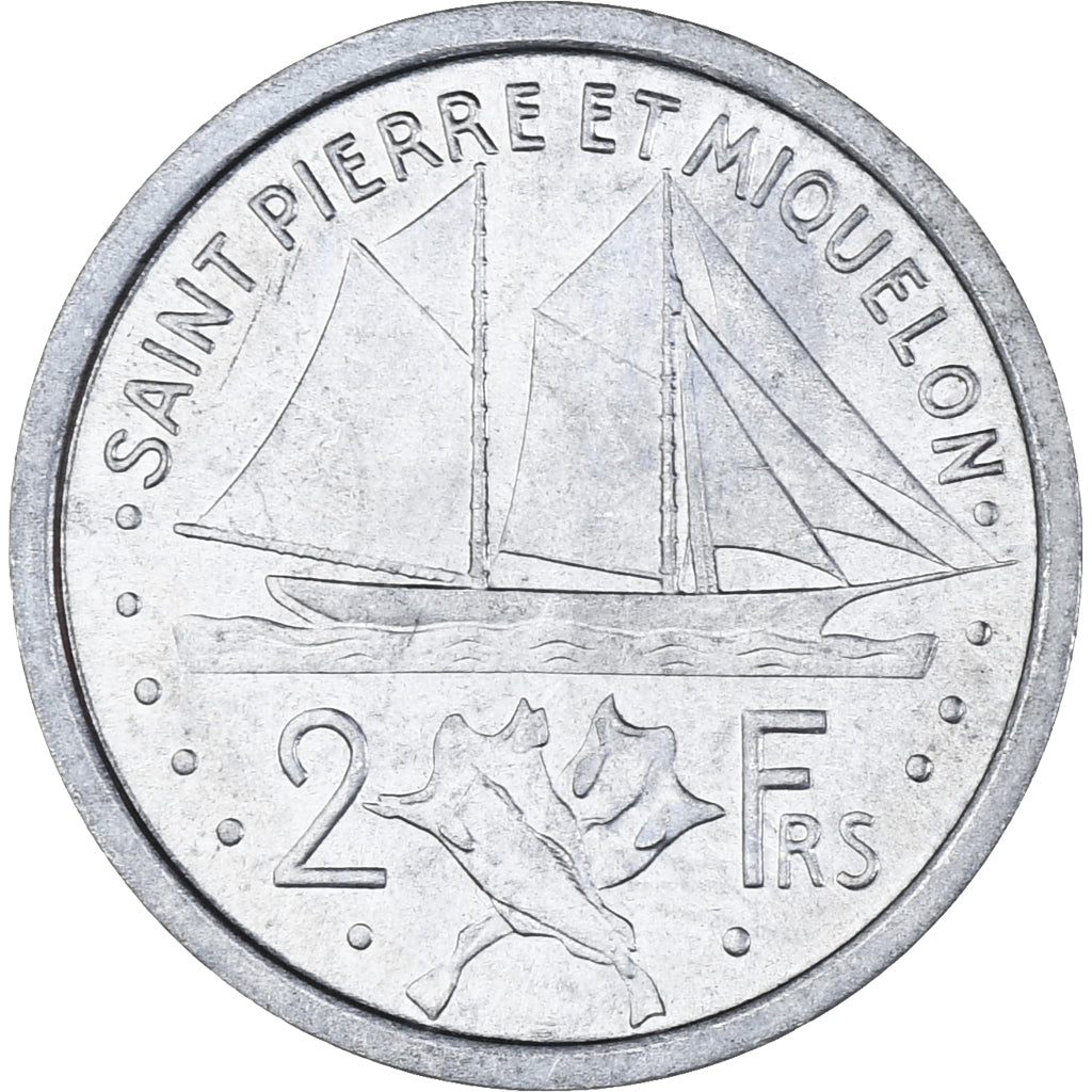 Moneta, SAINT PIERRE & MIQUELON, 2 Francs, 1948, Paris, SPL-, Alluminio, KM:2
