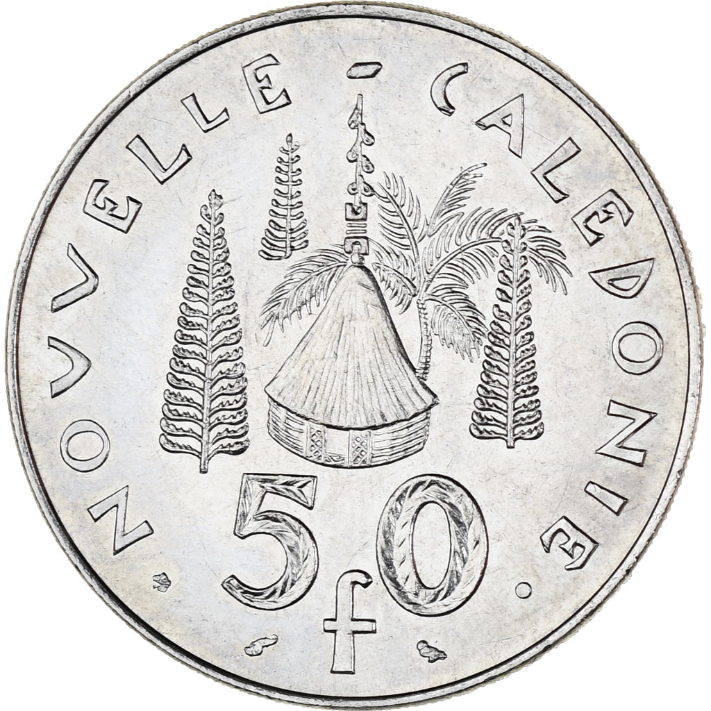 Munten, Nieuw -Caledonië, 50 Francs, 1972, Paris, UNC-, Nickel, KM:13