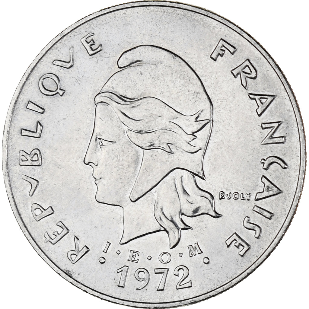 Munten, Nieuw -Caledonië, 50 Francs, 1972, Paris, UNC-, Nickel, KM:13