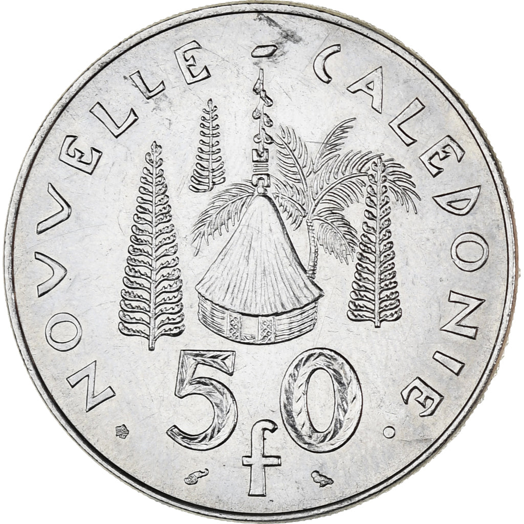 Coin, New Caledonia, 50 Francs, 1948, Paris, AU(55-58), Nickel, KM:13