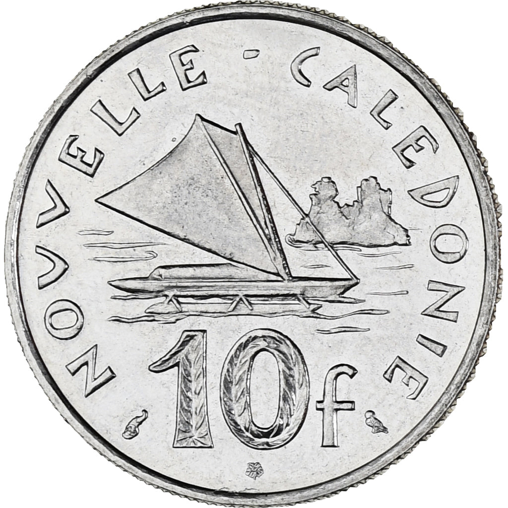 Coin, New Caledonia, 10 Francs, 1972, Paris, AU(55-58), Nickel, KM:11