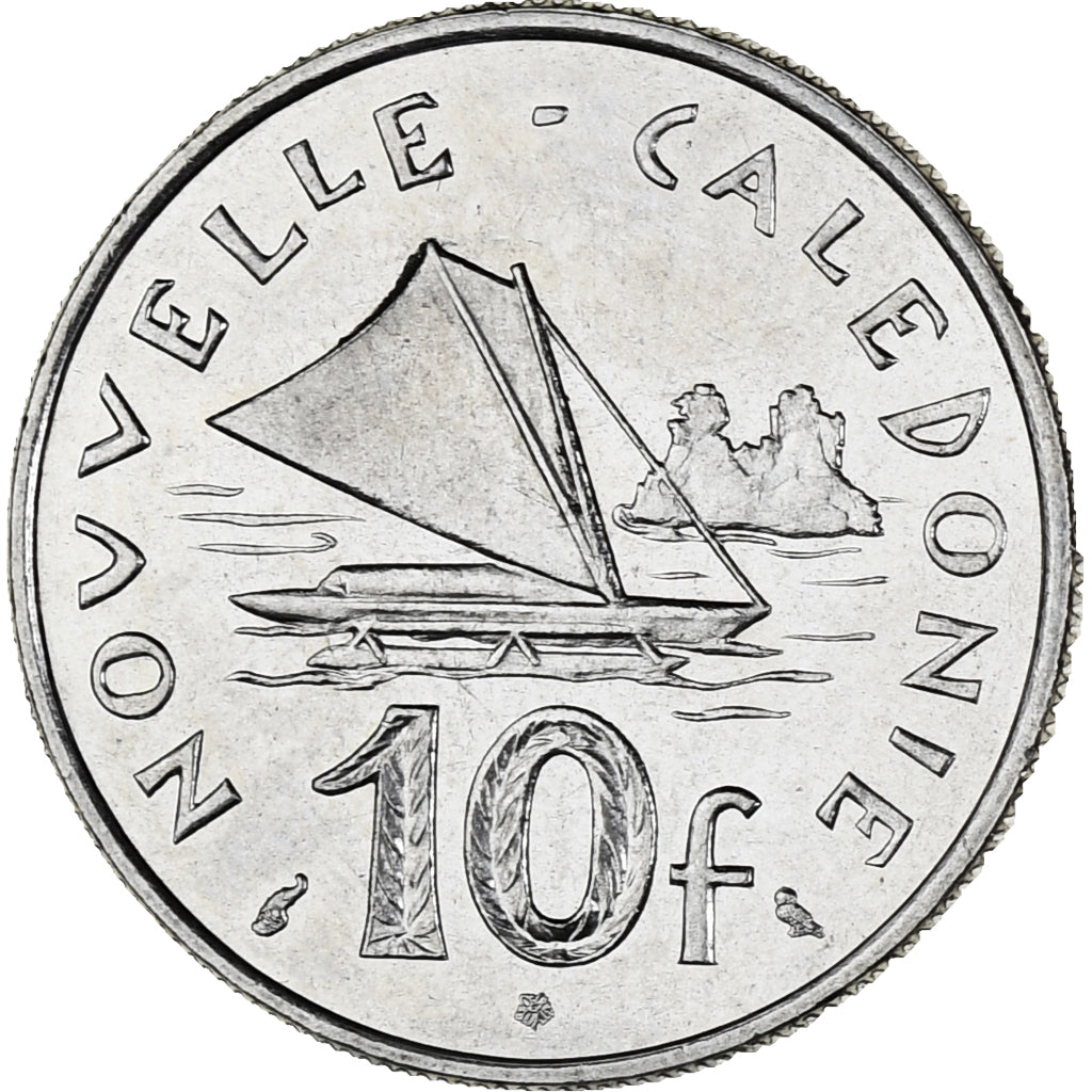 Coin, New Caledonia, 10 Francs, 1972, Paris, AU(55-58), Nickel, KM:11