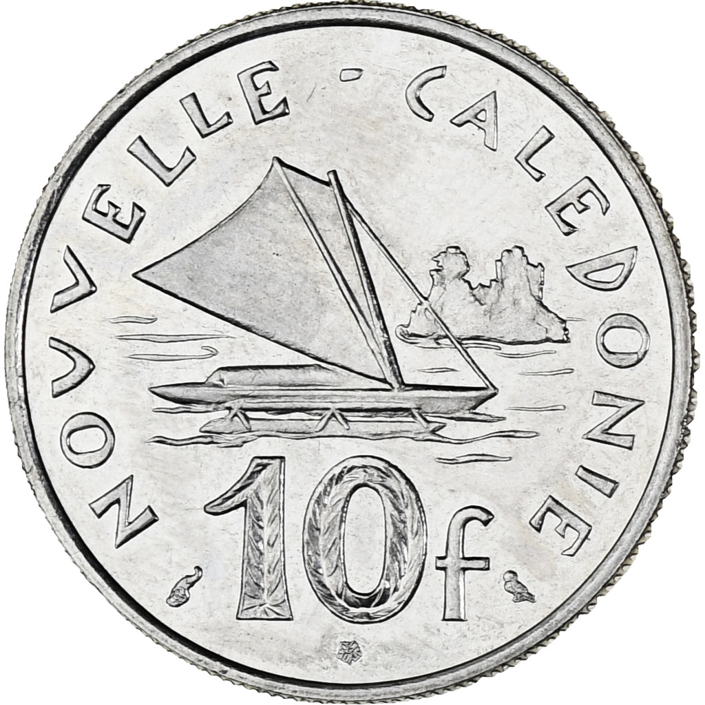 Coin, New Caledonia, 10 Francs, 1972, Paris, AU(55-58), Nickel, KM:11