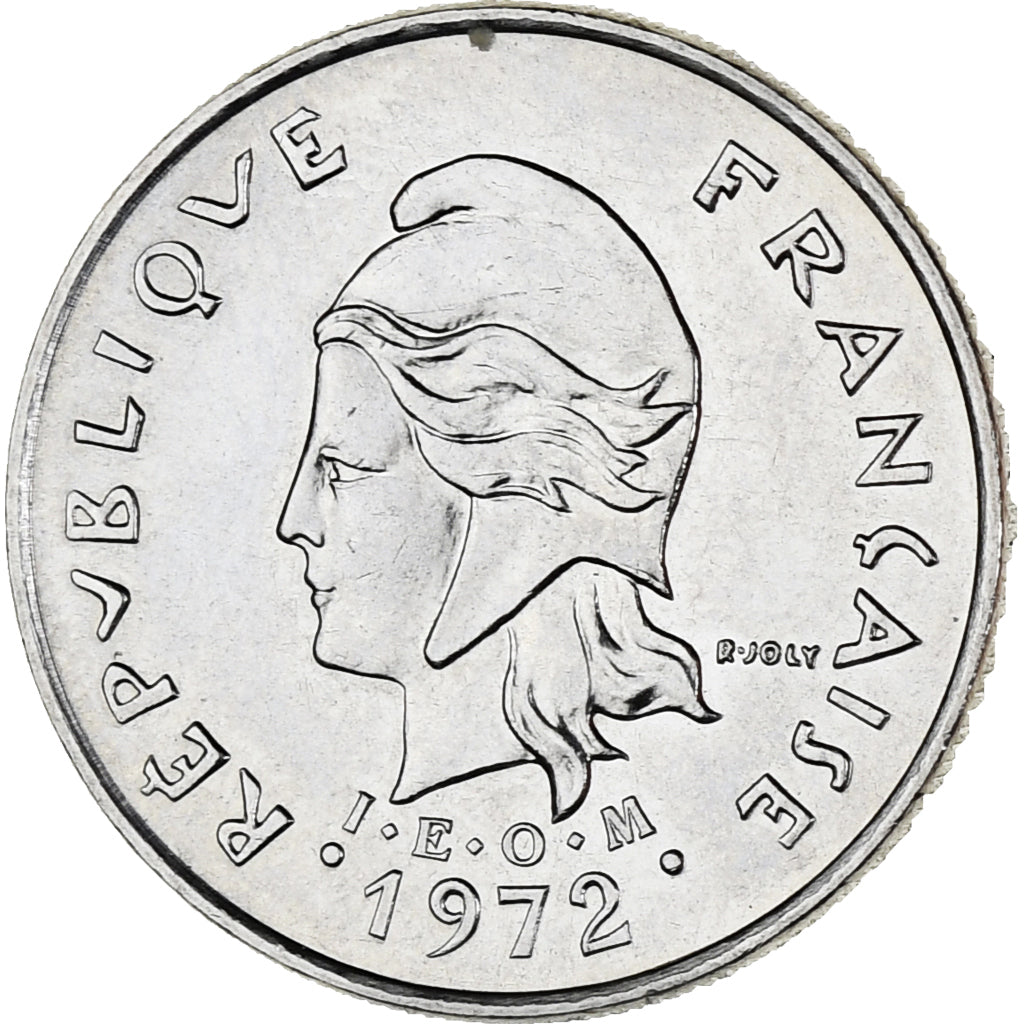Nuova Caledonia, 10 Francs, 1972, Paris, SPL-, Nichel, KM:11