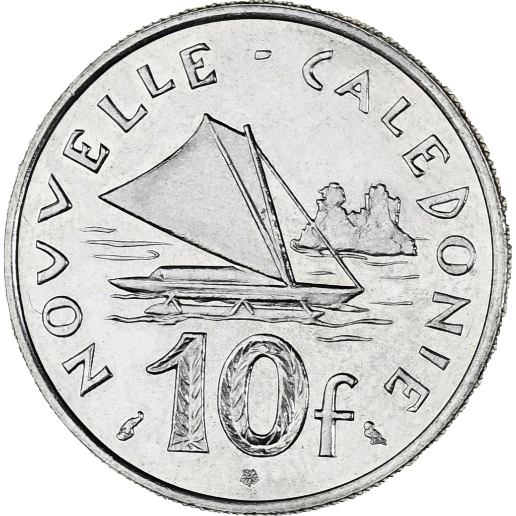 Nuova Caledonia, 10 Francs, 1972, Paris, SPL-, Nichel, KM:11
