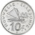 New Caledonia, 10 Francs, 1972, Paris, AU(55-58), Nickel, KM:11