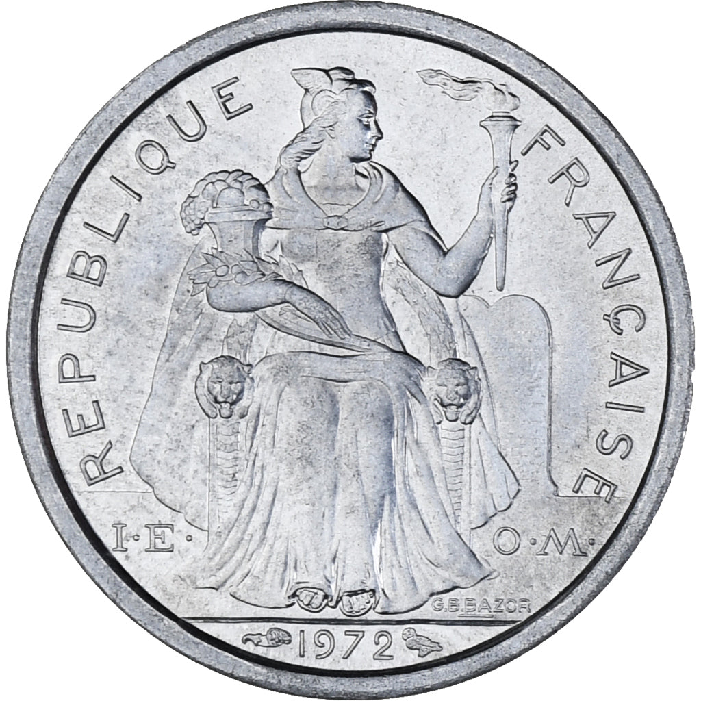 Monnaie, Nouvelle-Calédonie, Franc, 1972, Paris, SPL, Aluminium, KM:10