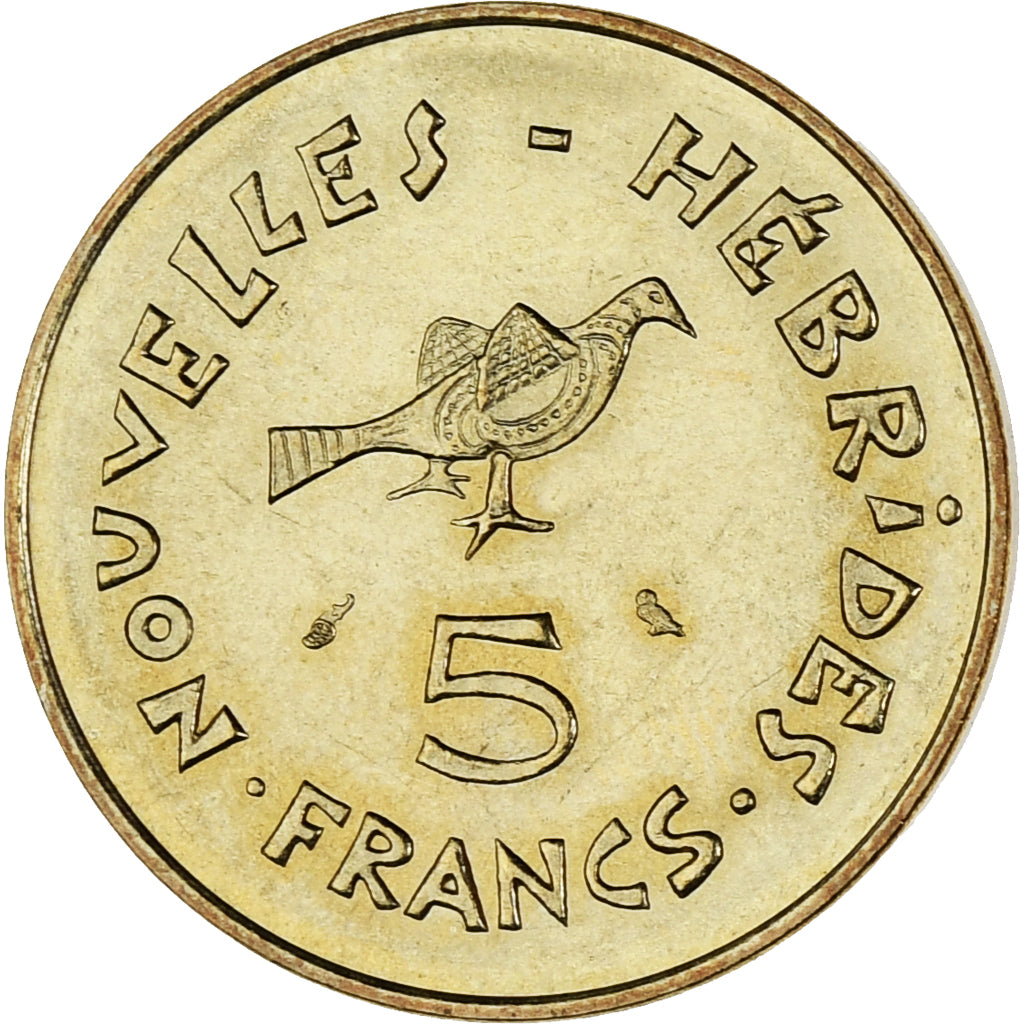 Monnaie, Condominium des Nouvelles-Hébrides, 5 Francs, 1970, Paris, SUP
