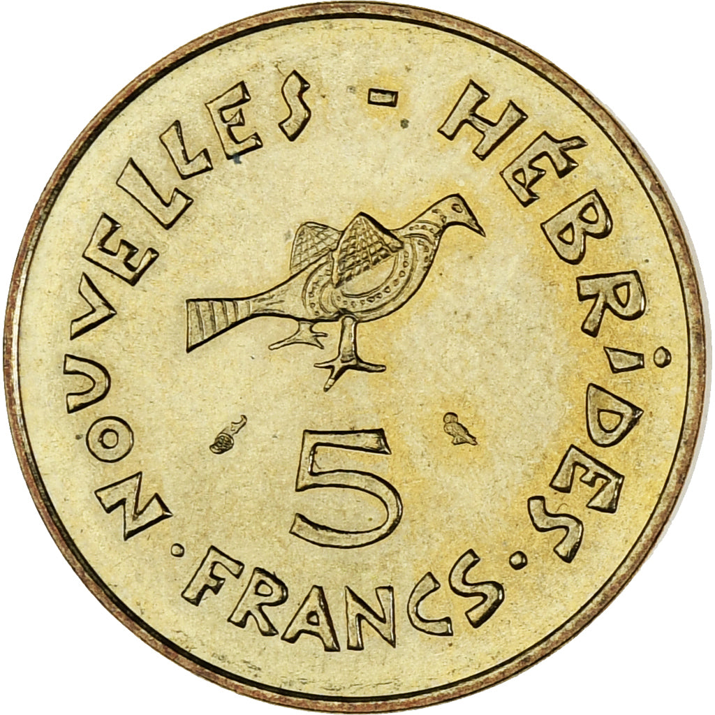 Monnaie, Condominium des Nouvelles-Hébrides, 5 Francs, 1970, Paris, SUP