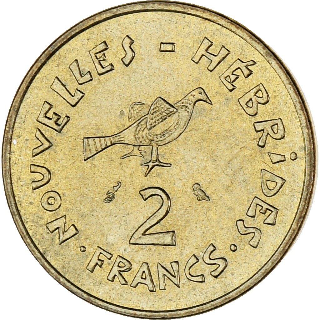 Monnaie, Condominium des Nouvelles-Hébrides, 2 Francs, 1970, Paris, SUP