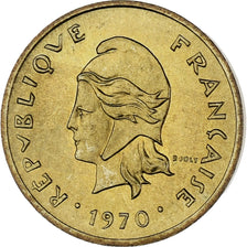 Moneta, Nuove Ebridi, Franc, 1970, Paris, SPL, Nichel-ottone, KM:4.1