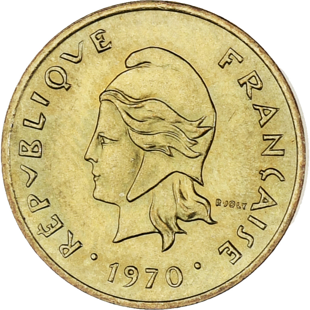 Moneta, Nuove Ebridi, Franc, 1970, Paris, SPL-, Nichel-ottone, KM:4.1