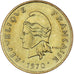 Moeda, Novas Hébridas, Franc, 1970, Paris, AU(55-58), Níquel-Latão, KM:4.1