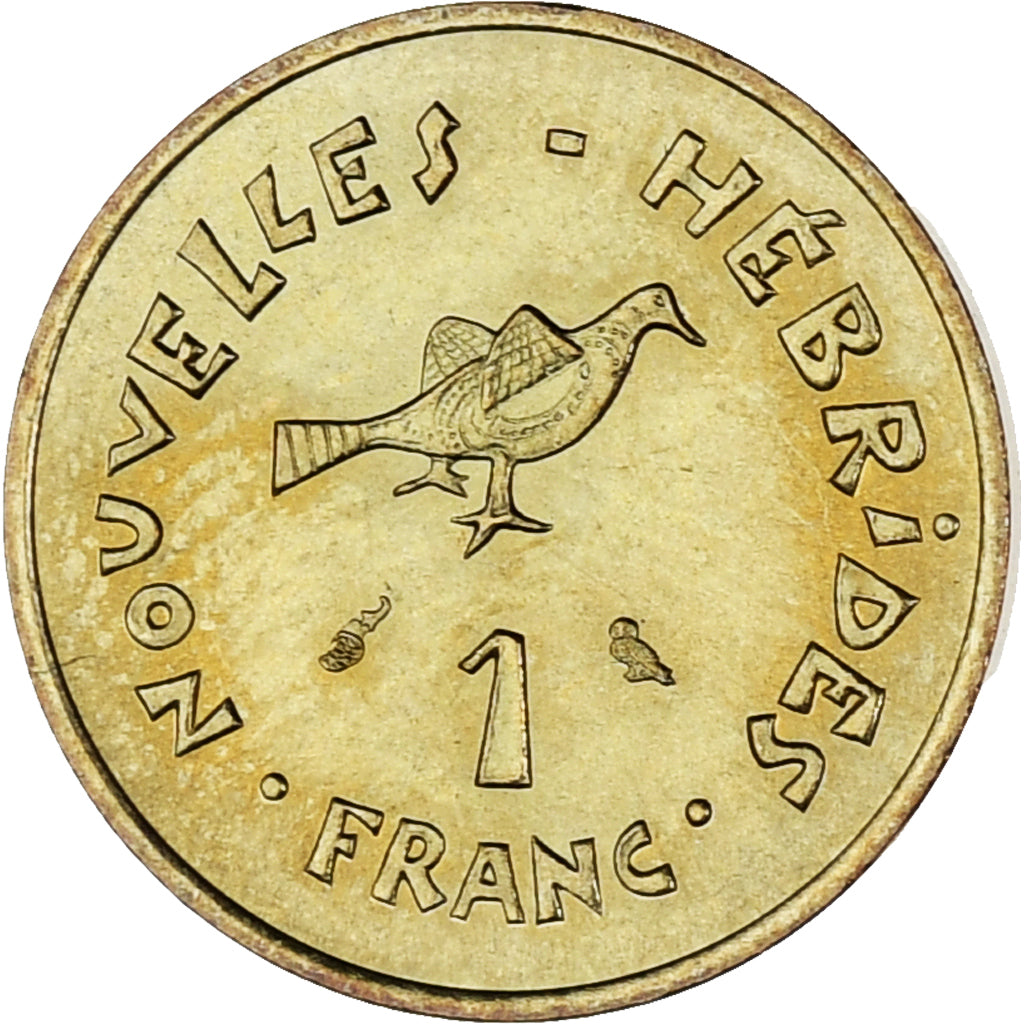 Moneta, Nowe Hebrydy, Franc, 1970, Paris, AU(55-58), Mosiądz niklowy, KM:4.1