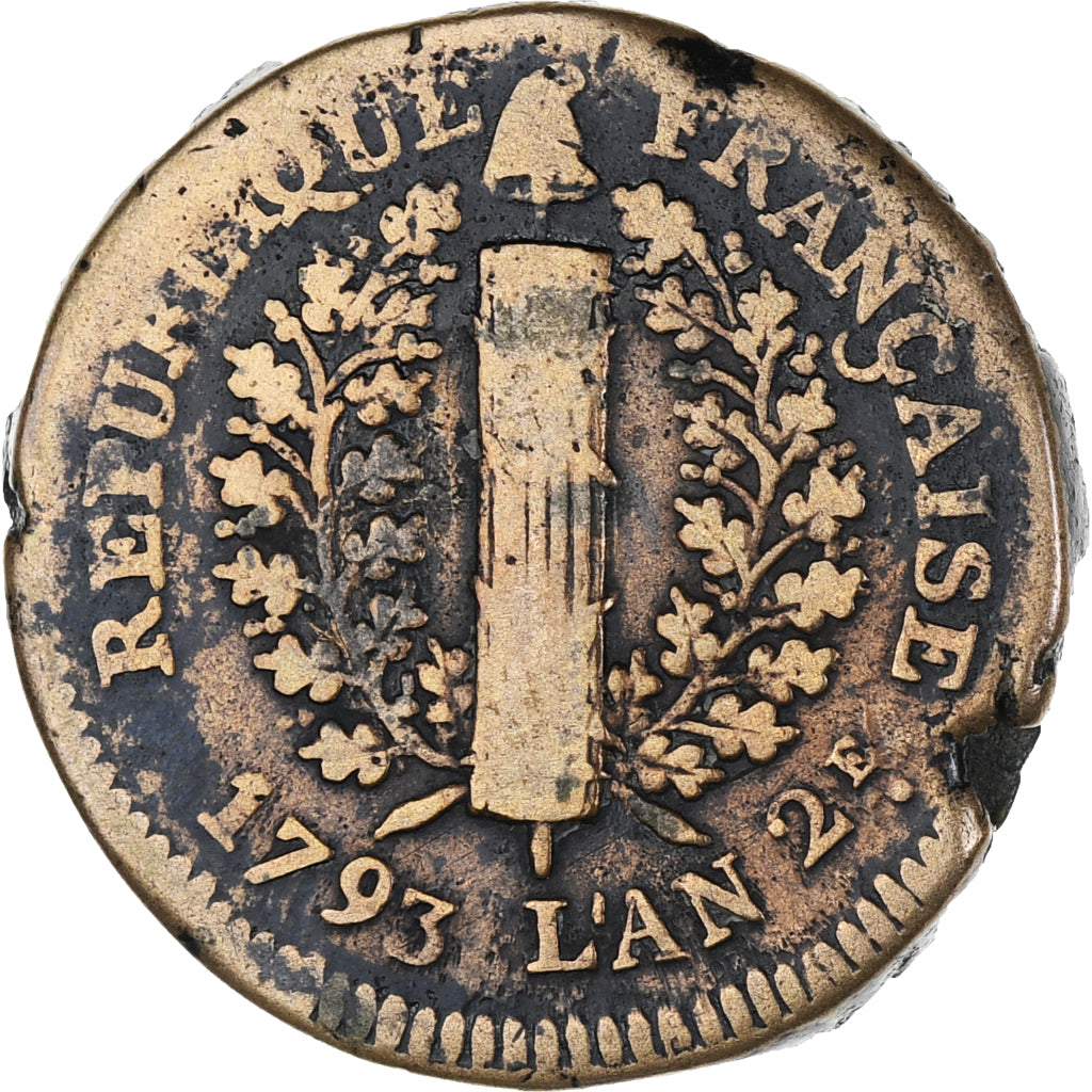 Münze, Deutsch Staaten, MAINZ, Friedrich Karl Josef, 5 Sols, 1793 / AN II, SS