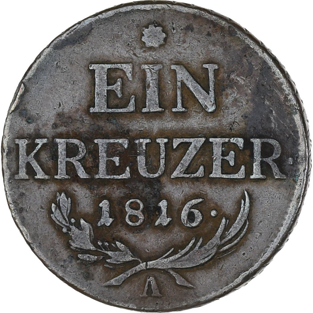 Coin, Austria, Franz II (I), Kreuzer, 1816, EF(40-45), Copper, KM:2113
